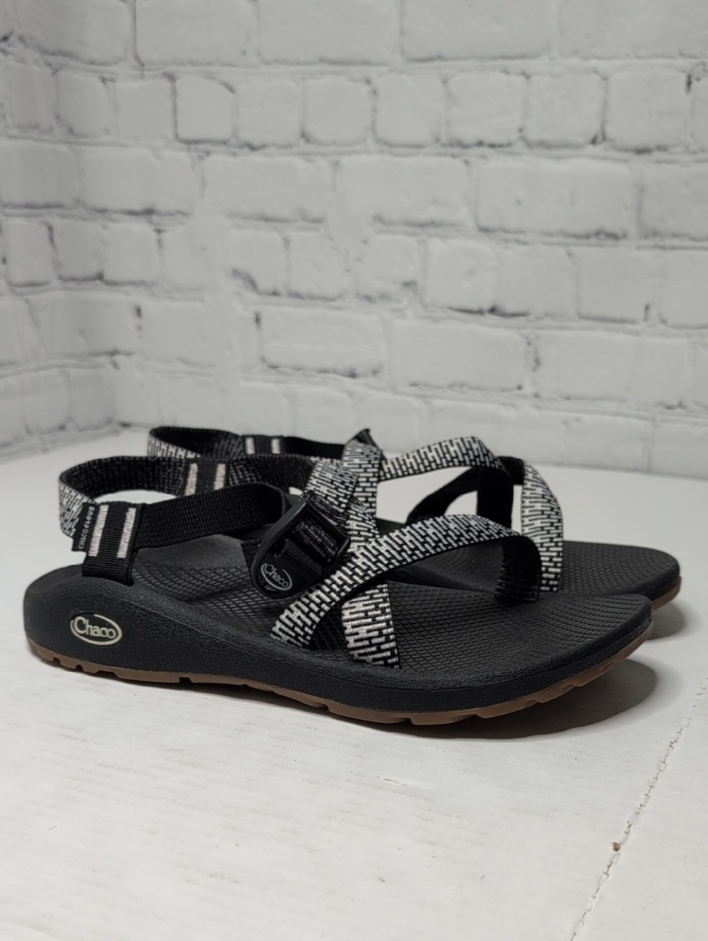 Chaco Z Cloud Sandals Black And White